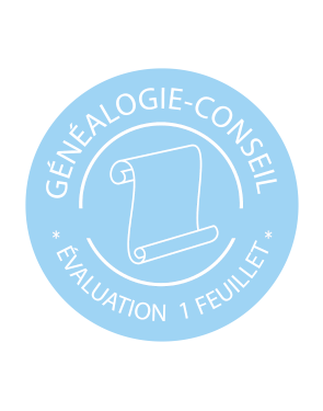 Logo Généalogie-Conseil - Évaluation paléographique 1 feuillet