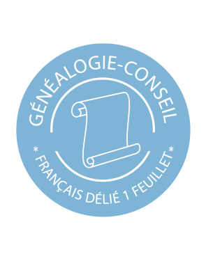 Logo Généalogie-Conseil - Transcription Français délié 1 feuillet