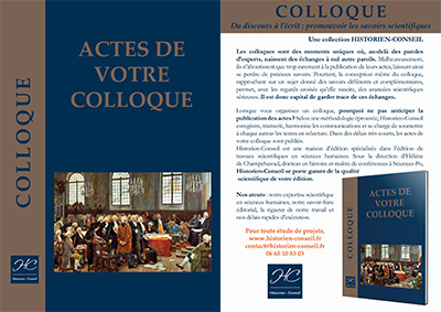 Flyer Actes de votre colloque