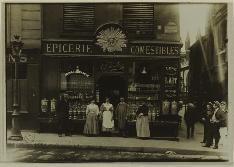 Photographie d'une épicerie - Recherche de provenance